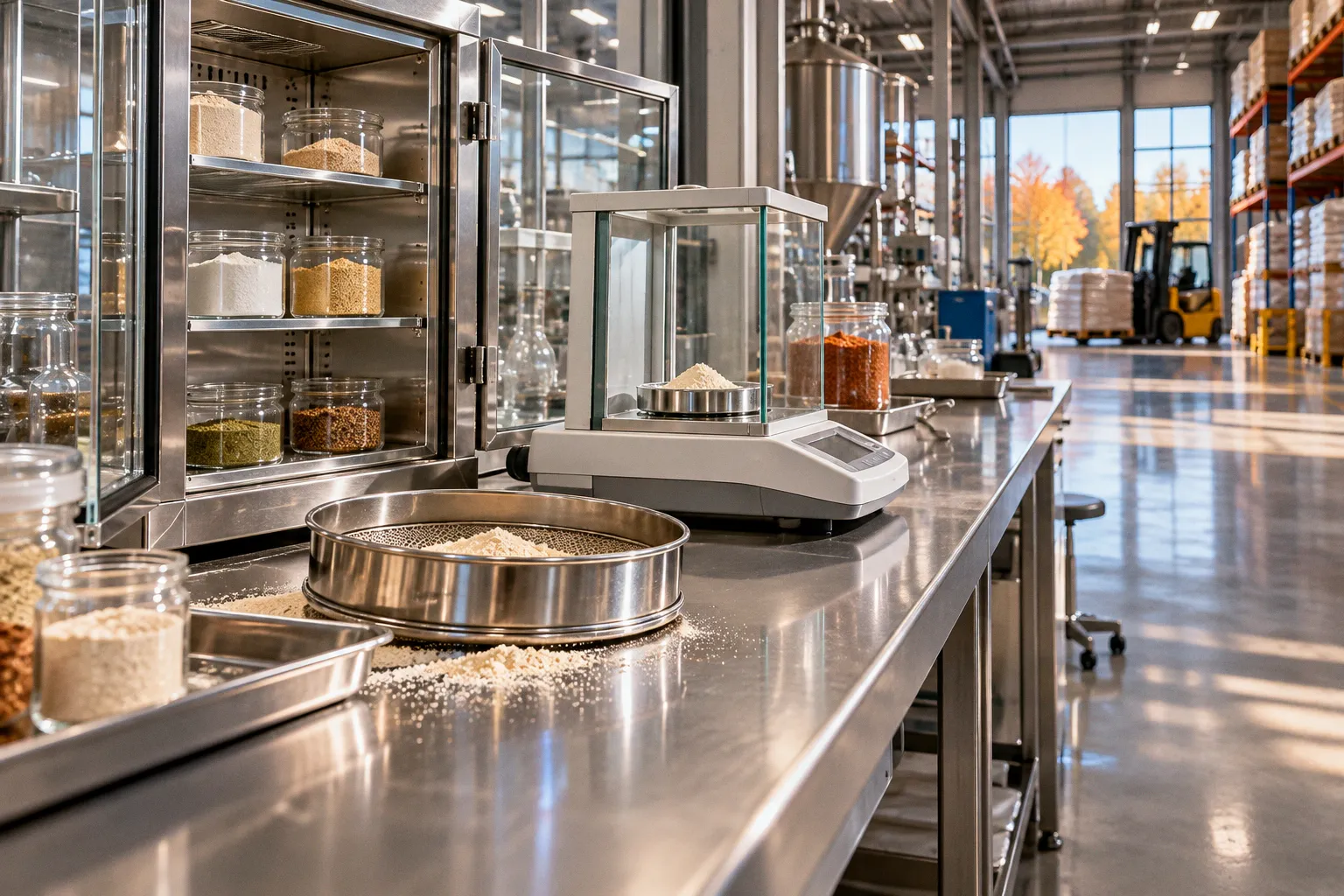 Raw material lead time variability drivers in food distribution